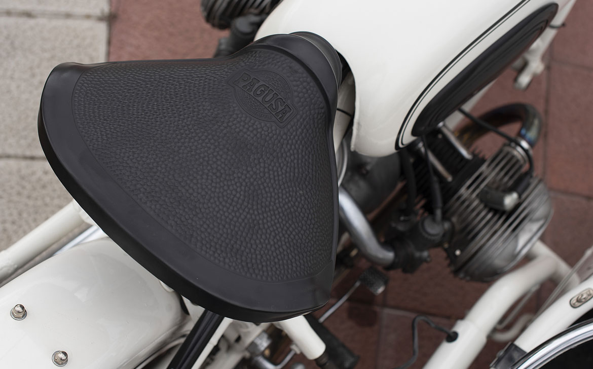 Asiento moto BMW R50 Sidecar blanco - 1959
