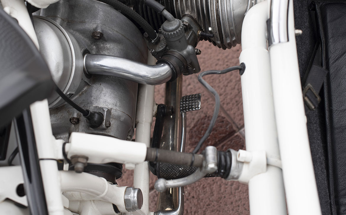 BMW R50 Sidecar blanco - 1959